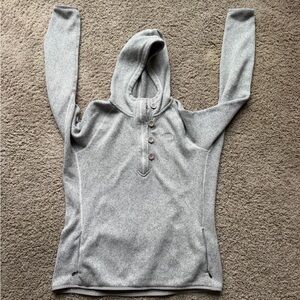 North face women’s Gray Hooded Button-Front Sweater